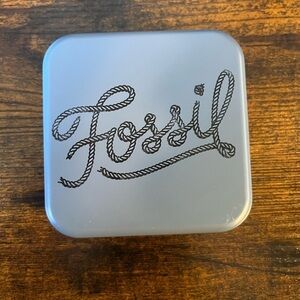 Fossil Stainless Steel Jewelry Box for Men *EMPTY*